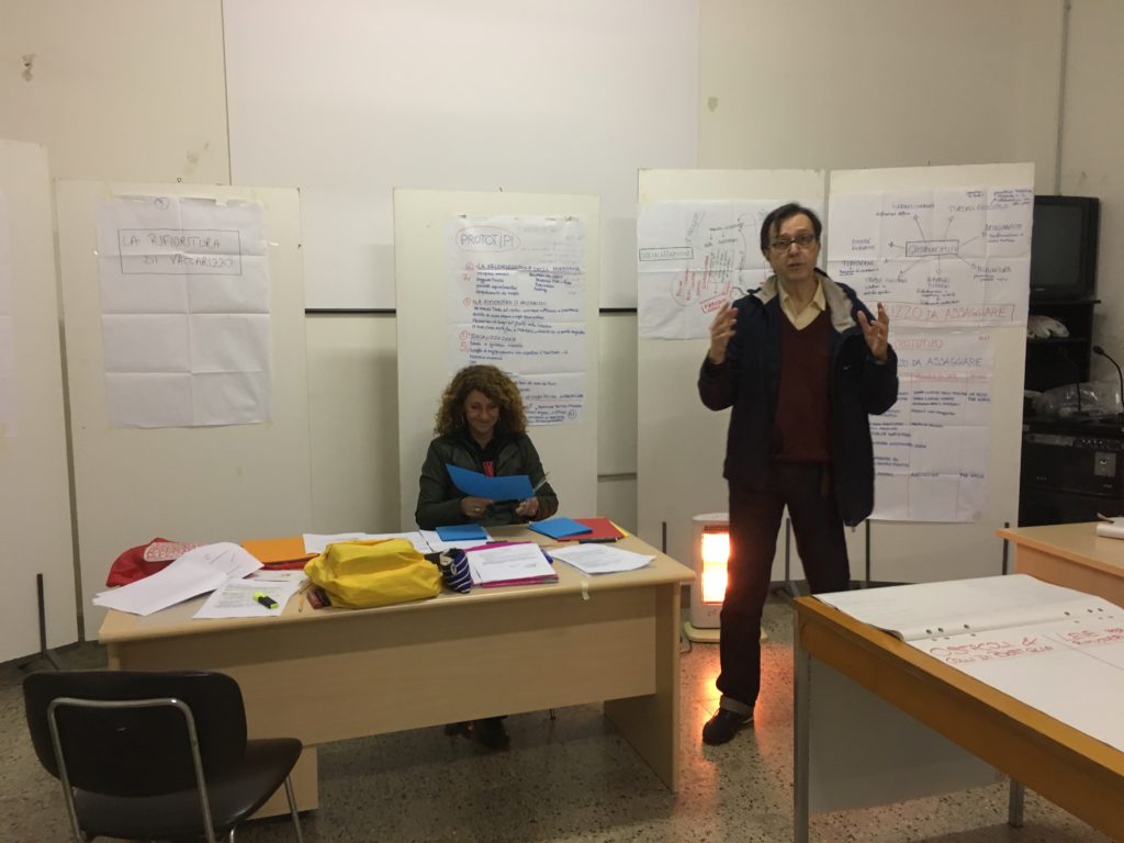 Prove generali dei facilitatori Renzo e Michela.