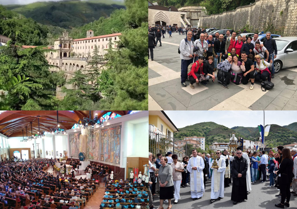 Arrivo al Santuario di San Francesco da Paola.